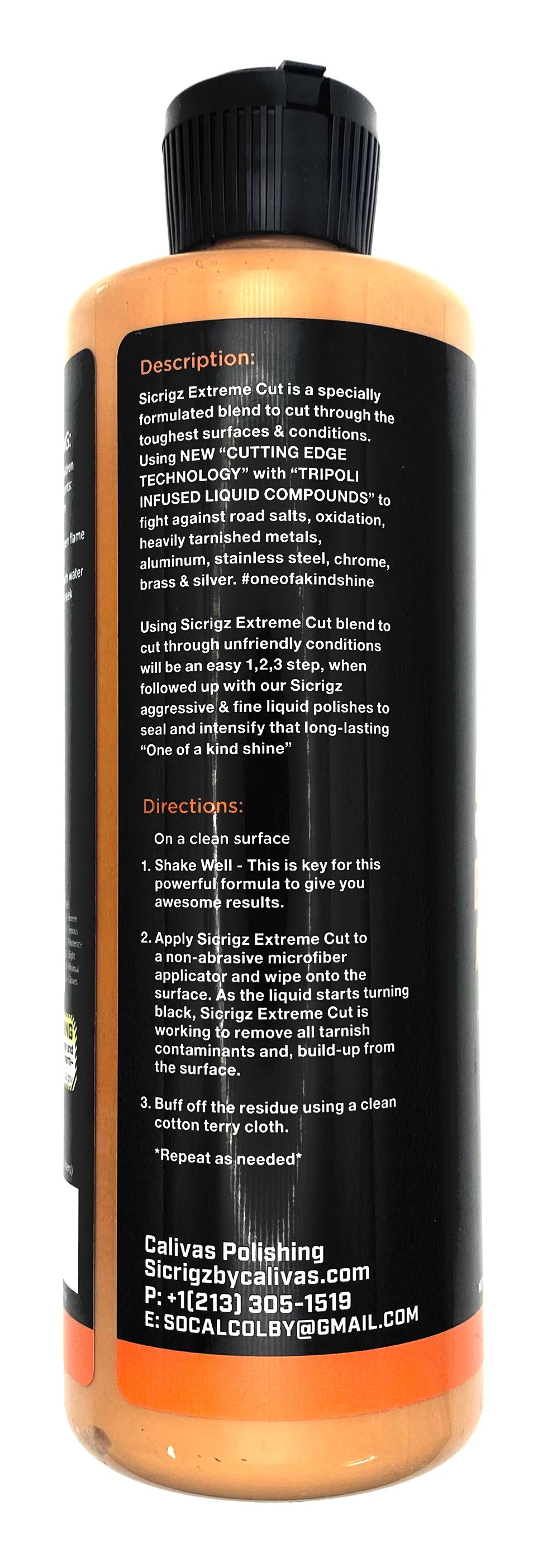 Sicrigz Extreme Cut Metal Polish by Caliva's Polishing