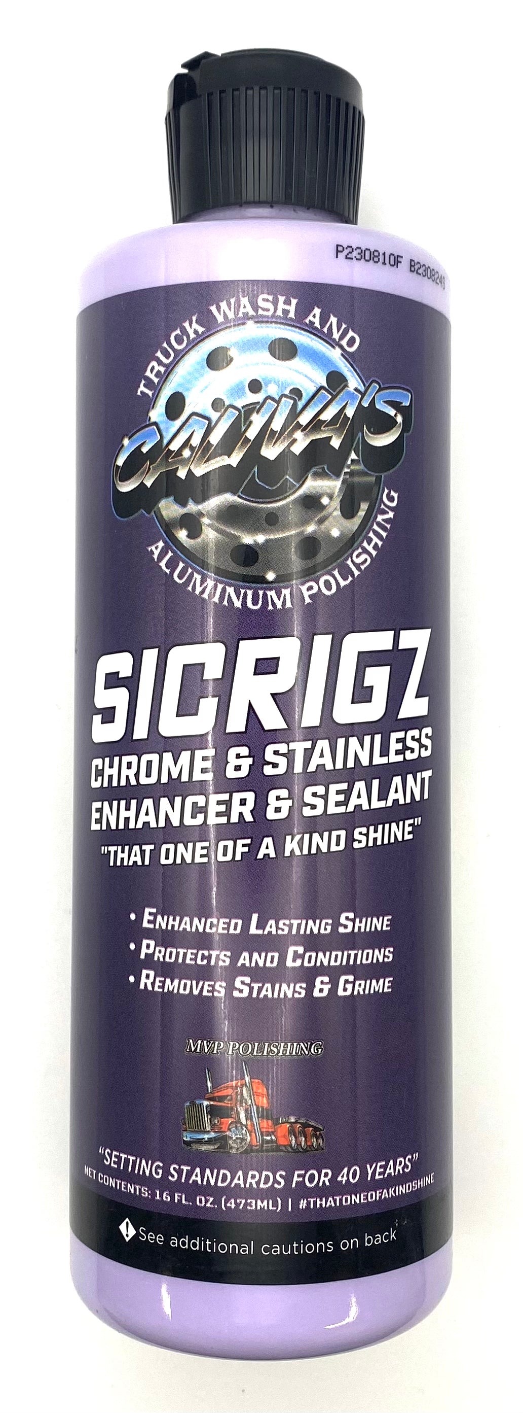 Sicrigz Chrome & Stainless Enhancer & Sealant by Caliva's Polishing
