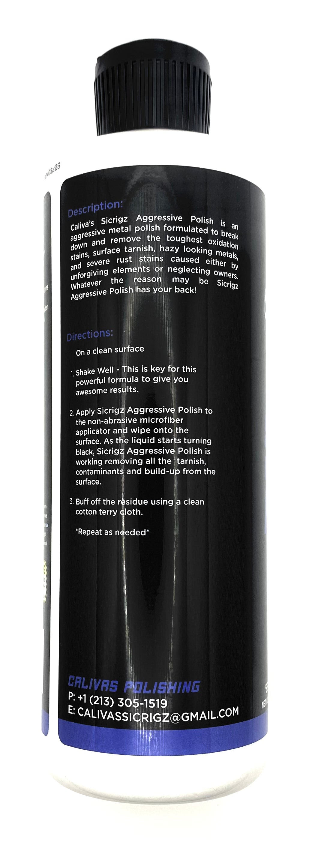 Sicrigz Aggressive Metal Polish by Caliva's Polishing